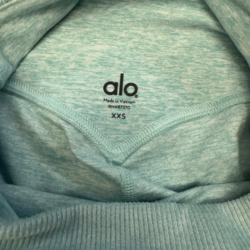 Alo Yoga High Waist Alosoft Lounge Leggings Aqua Blue Heather XXS